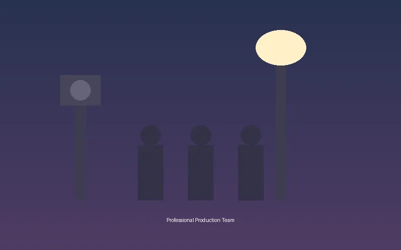 h动漫专业短剧拍摄团队工作场景